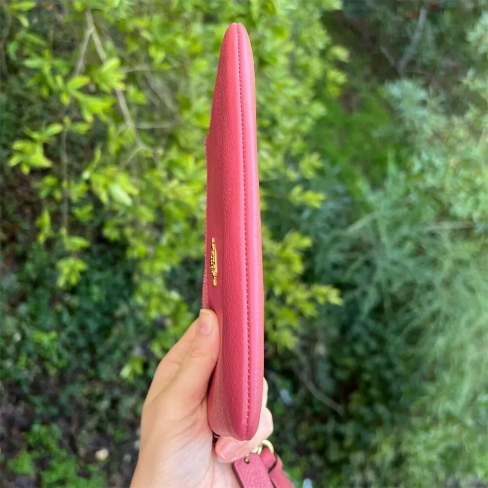 COACH Pebble Leather Wristlet with Detachable Wrist Strap 22962 AUTHENTIC - Picture 8 of 10